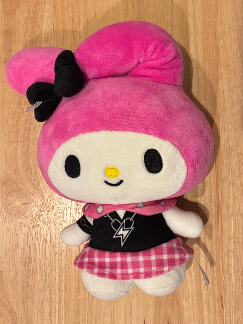 Sanrio Ty Beanie Baby My Melody Dressed as Kuromi Rocker Plush NWOT